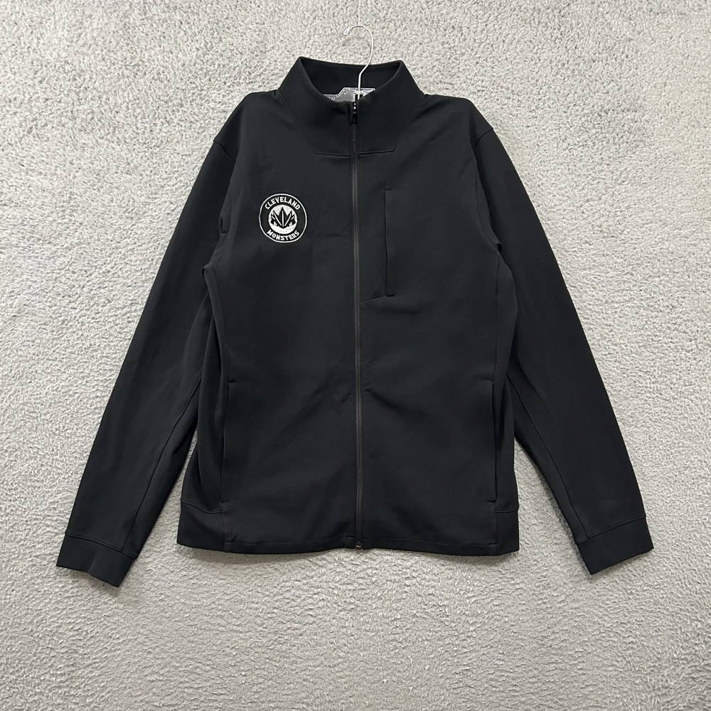Lululemon Sojourn Jacket Mens Large Black Full Zip Mock Neck Athletic Adult